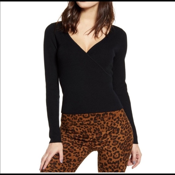 Leith rib wrap sweater - Picture 3 of 10